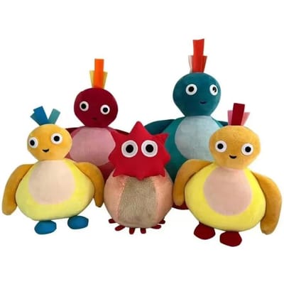 5 Stuks Nieuwe Twirlywoos Kipje Kipje Peekaboo Pluche Speelgoed Gevuld Poppetje Beste Verjaardagscadeau Voor Kinderen brown