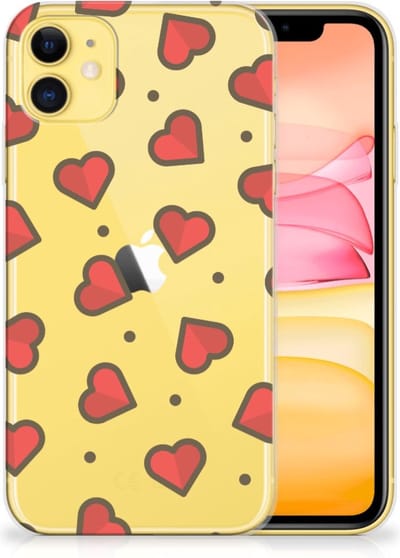 Apple iPhone 11 TPU bumper Hearts