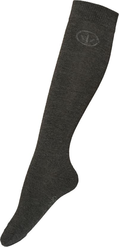 Paardrijsokken Kingsland Florella Dressage Charcoal Melange - 35-37