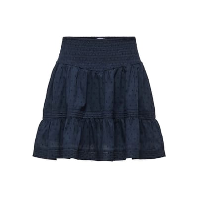 Only blauwe dames broek   Regular fit   Structuur patroon   Elastische boord   Regular waist Blauw XL