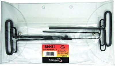 Inbussleutelset T-greep - Lus sleutel - Montage Klussen - Ergonomische handgreep - 25 mm - 6 mm - Zilverkleurig