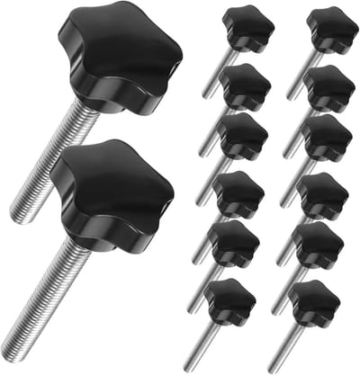 Handvaste Schroefknoppen - Klemmoeren - Machineonderdelen - Geïntegreerde Stapstructuur - 20 Stuks - Diverse Kleuren
