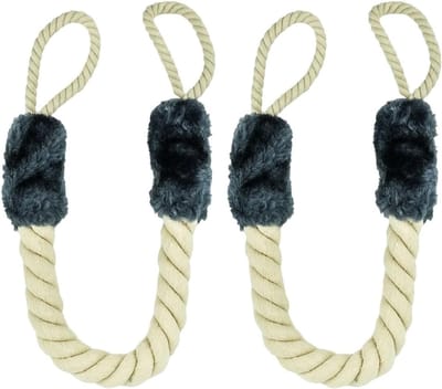 Veilige Deur Lanyard Set van 2, Bescherming voor Deuren en Handgrepen, Kindvriendelijke Deurstopper van Katoen, 60 cm Veiligheid voor Kinderen en Huisdieren
