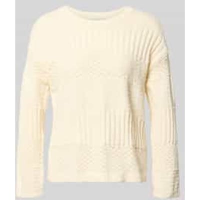 boxy fit gebreide pullover van puur katoen model 'ALAYA'