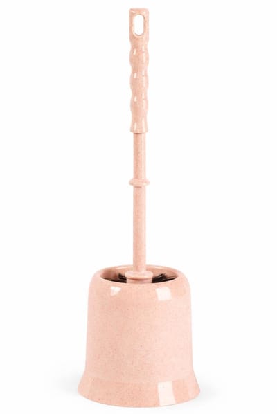 Plasticforte Wc Borstel - met houder - roze - kunststof - toiletborstel - 37 cm