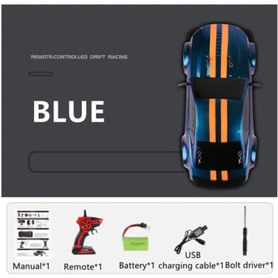 RC auto 4WD 2.4G 30 km/u hoge snelheid drift racen radiogestuurde machine 1:14 afstandsbediening autospeelgoed voor kinderen kindercadeaus