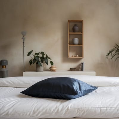 4x Zijden Kussensloop 60x70cm Blauw Hotelsluiting 19 Momme - Kussensloop set - Luxe Silk Kussensloop 100% moerbei zijde - Zijde kussensloop - Silk Heaven - 60x70cm (standaard) / Hotelsluiting