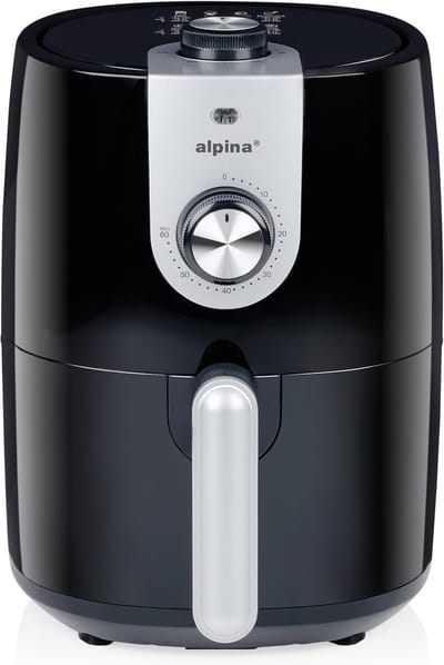 Heteluchtfriteuse - Compacte Oven - Gezond Frituren - Snelle Bereiding - 2 Liter - Zwart
