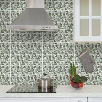 Zelfklevende tegelmuurstickers voor keuken en badkamer - 60 Briano Terrazzo tegelstickers - 60 stickers 20x20cm