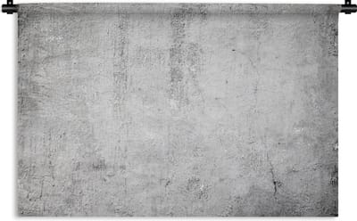 Wandkleed Beton - Grijs betonnen patroon Wandkleed katoen 180x120 cm - Wandtapijt met foto XXL / Groot formaat!