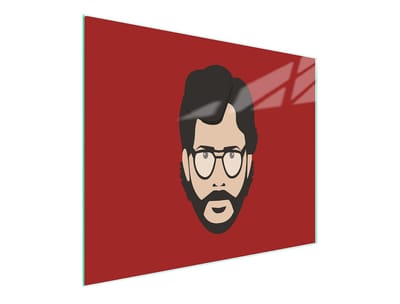 TMK ArtDeko Serie - Snijplank van Glas - 52x30 cm - Hittebestendig - Antislip