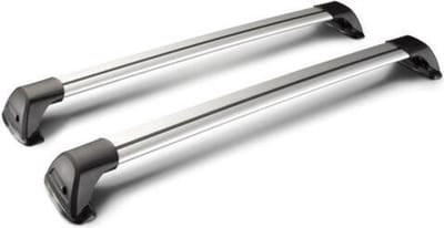 Tesla Model S Dakdrager Zilver 2012 - mei 2015 Yakima Whispbar Flush Auto Exterieur Accessoires