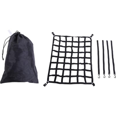 Pick-up Laadnet Sterk Draagvermogen Verstelbaar Multifunctioneel Heavy Duty Dakdrager Laadmand Net met S-haak 50x42in black