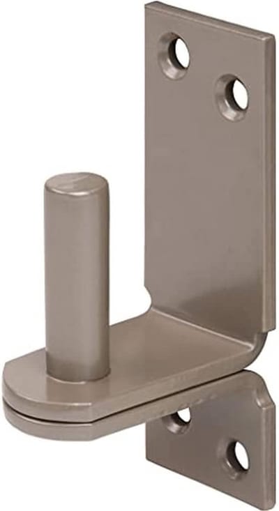 Plaatduim op plaat - Dubbelzijdige coating - Hekwerk bevestigen - Weerbestendig gelegeerd staal - 100x35 mm plaat - Parelbeige
