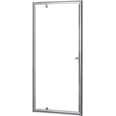 Aquavive - Douchedeur Zanzibar 90 X 190cm - Chroom Profiel - 5 Mm Helder Glas