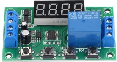 Dailygoody - Tijdvertraging Module 12V - LED Display - Instelbare Automatiseringsschakelaar - Elektronica - Automatisering - Geschikt voor diverse toe