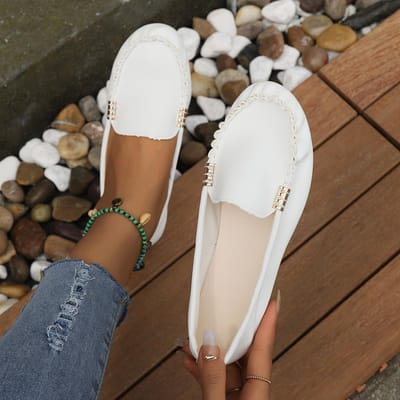 Damesschoenen Instappers Loafers Voor Ballerina's Dames Mocassins Casual Sneakers Mujer Platte Schoenen Voor Dames Casual Schoenen 36 black