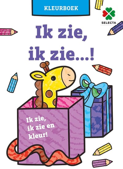 Tactic Selecta Ik zie, ik zie...! - Kleur- en Activiteitenboek - Zoek-, Kijk- en Puzzelboek voor Kinderen - Vanaf 4 Jaar