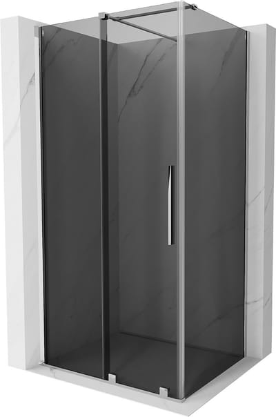 Mexen Velar schuifdouchecabine 90 x 70 , grafiet, chroom - 871-090-070-41-01