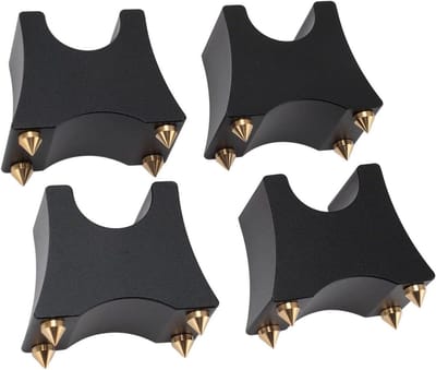 Luidspreker Kabelvoeten - Hifi Accessoires - Geluid Optimaliseren - Vibratie Absorberend - 4 Stuks - Zwart