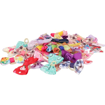 50 pcs Nœuds pour Cheveux de Chien Nœuds Papillon de Toilettage pour Chien avec Élastiques pour Mariage Anniversaire Noël beige