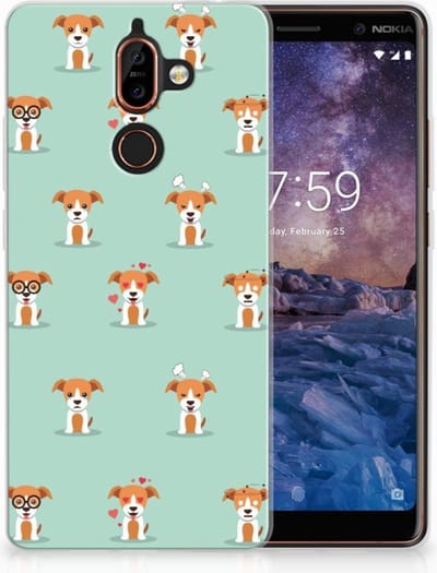 Nokia 7 Plus TPU Hoesje Pups