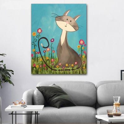 5D Diy Diamant Mozaïek Diamant Borduren Cartoon Kat Schilderij Broderies Diamant Schilderij 20X30 gray