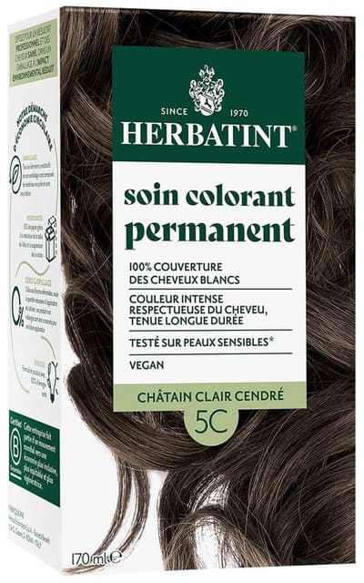Herbatint Permanente Kleurverzorging 170 ml (Kleuren : 5C Licht asgrauw kastanje)