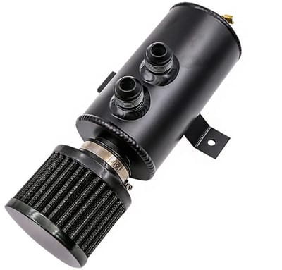 ONF3 - Olie Catch Kan - 10AN Aluminium - Efficiënt Motoronderhoud - Zwart - Baffled Reservoir Tank - 750ml - Geschikt voor Diverse Voertuigen - ...