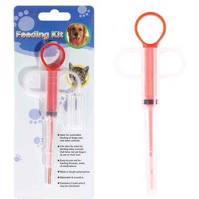 1/5/10 stuks Huisdier Pillen Applicator Katten Honden Spuit Pil Water Melk Tube Voeder Drinkbak Ontwormingsspuit Huisdier Medisch Injectiegereedschap 2PCS