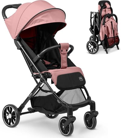 Kinderwagen - Babybuggy - Reizen met baby - Automatisch inklapbaar - 0-15 kg - Roze