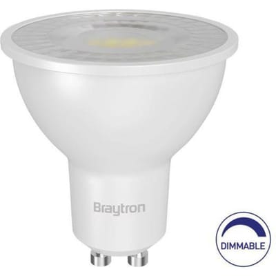 LED Spot Dimbaar - GU10 PAR16 - Braytron - 6W 530lm 38D - 840 Natuurlijk Wit 4000K | Vervangt 70W