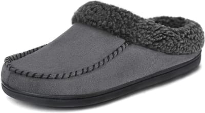 Pantoffels Heren - Sloffen - Maat 40/41 - Grijs - Anti-slip - Comfeet
