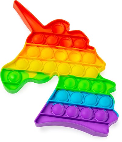 Pop It Unicorn – Fidget Toy – Regenboog – Stressverlagend Speelgoed voor Kinderen