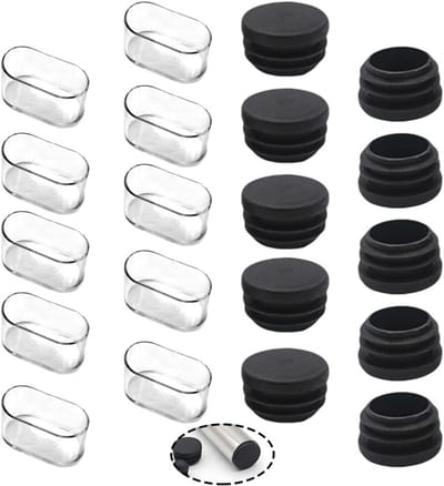 40 Stuks Stoelpootbeschermers van PVC, Transparante Bescherming voor Vloeren en Meubels