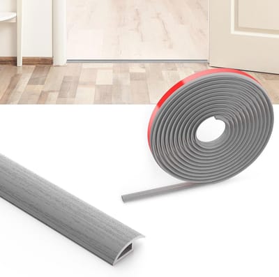 2 m Laminaatvloer Drempel Overgangsstrip - Zelfklevende PVC Vloerverdeler voor Vloeropeningen
