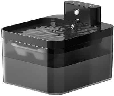 GELLDG Drinkfontein voor katten - Automatische sensor - Stille werking - 3 waterstanden - Slimme drinkfontein voor huisdieren - Spatwaterdicht - Draadloze drinkfontein voor katten - Geschikt voor binnen en buiten - 2,2 liter