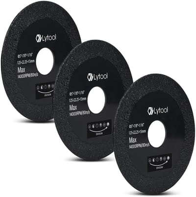 Diamanten Doorslijpschijf 125mm voor Glas, Keramiek en Flessen - Set van 3