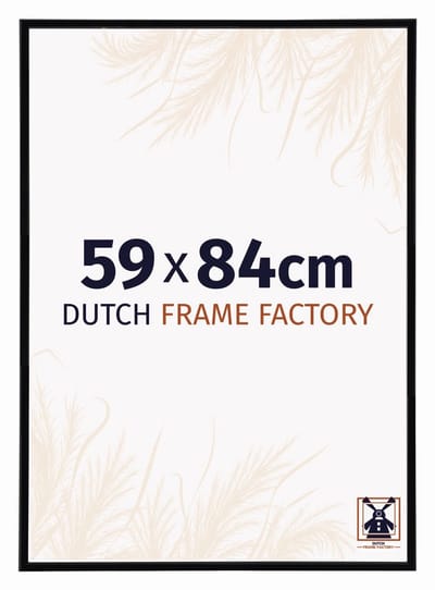 Fotolijst 59x84 cm - Kunststof - Zwart Hoogglans - Angers