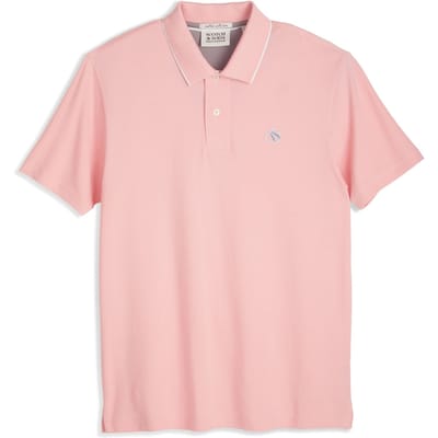 Scotch & Soda Tipped Polo Powder Pink Taglia: S | Polo Outlet | Uomo | Rosa