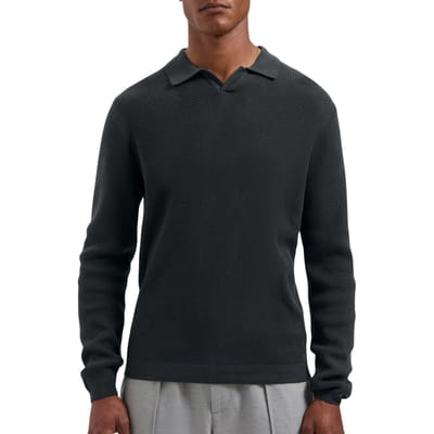 Dstrezzed Kostas Knitted Longsleeve Polo Heren - Maat L