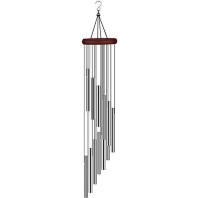 12 Buizen Windgong Aluminium Buis + Grenen Metalen Pijp Windgong Klokken Decor Buitendecoratie Grote Windgong Klokken