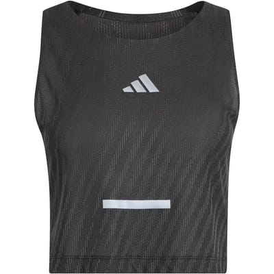 adidas adi365 Climacool+ Crop  Hardloopshirt Dames-zwart