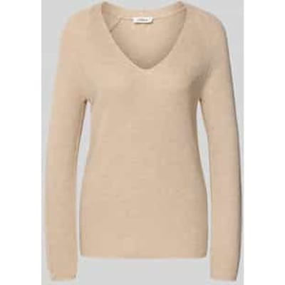 Regular fit gebreide pullover van katoenmix