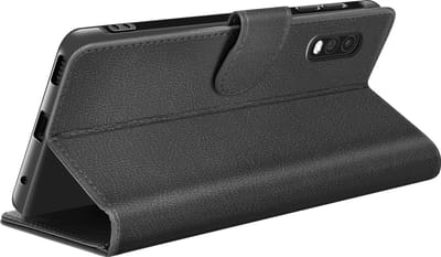 Zanae, Hoesje geschikt voor Galaxy XCover Pro - Wallet Case & Magneetsluiting, Zwart