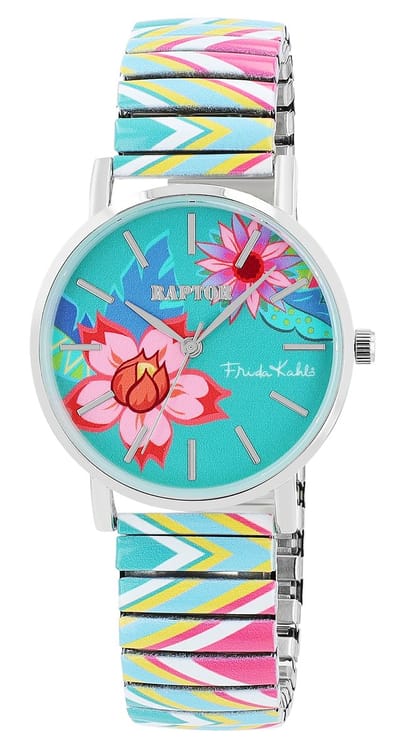 Raptor Herenhorloge siliconen Swag met echte leren band, 3 ATM, inclusief geschenkdoos