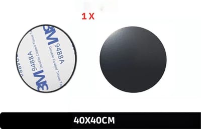 Metaal plaat voor Magnetische Houder - zwart 1x