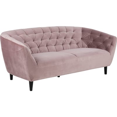 Smuk Velvet 3-zitsbank Salem Roze