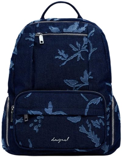Desigual vrijetijdsrugzak rugzak Chester Denim Kilo Mini Backpack Denim Raw donkerblauw