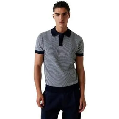 Guess Roze gestreepte gebreide polo
